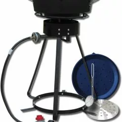 King Kooker 24" Bolt Together Cooker with Cast Iron Pot & Lid