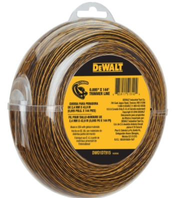 DeWalt 144' Spool 0.095" Trimmer Line
