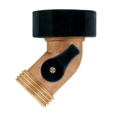 Orbit Brass Gooseneck Shut-Off Coupling