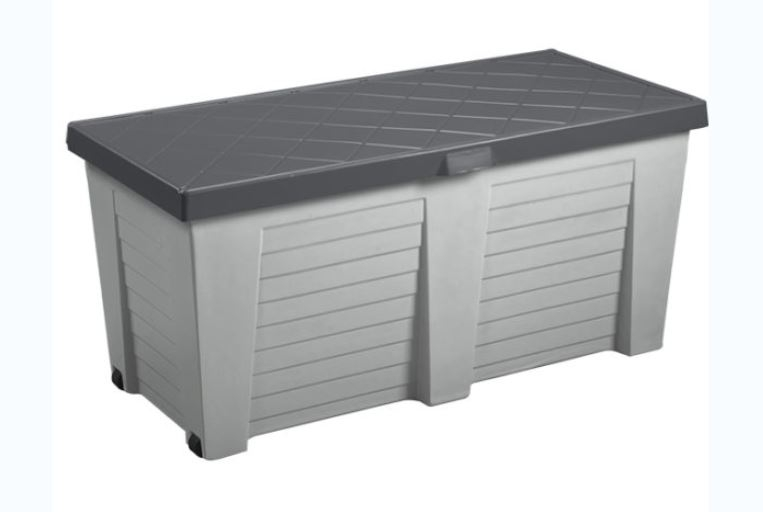 Gracious Living 65.5 Gallon Deck Box-Neutral Grey