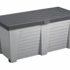 Gracious Living 65.5 Gallon Deck Box-Neutral Grey