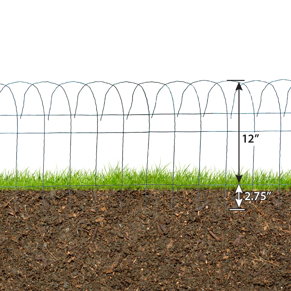 Origin Point Garden Craft 14" x 20' Scroll Top Rolled Garden Border - Image 4