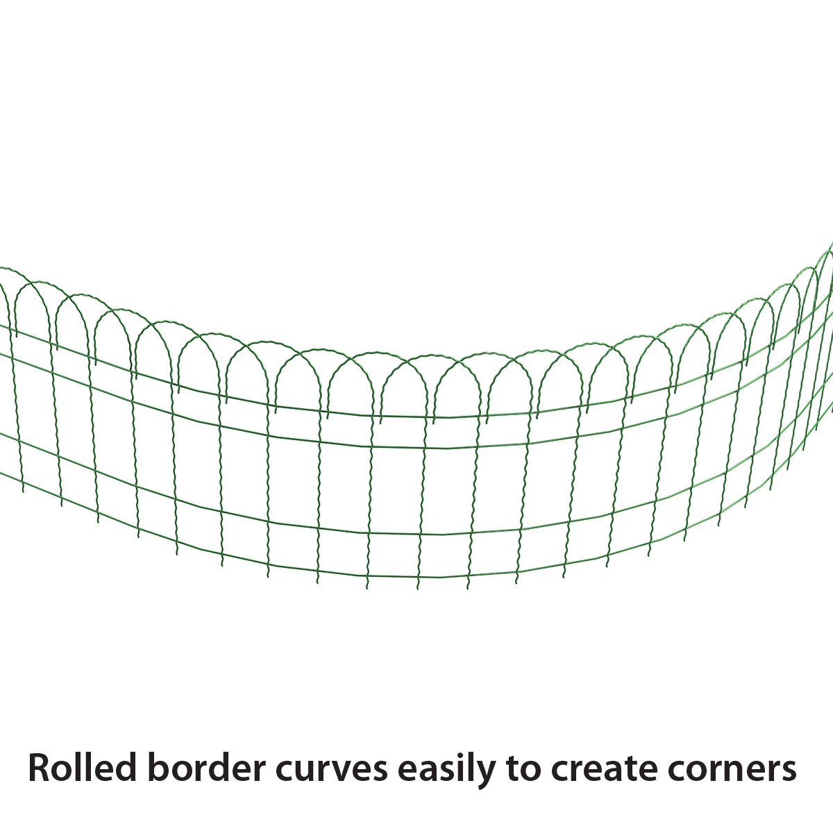 Origin Point Garden Craft 14" x 20' Scroll Top Rolled Garden Border - Image 5