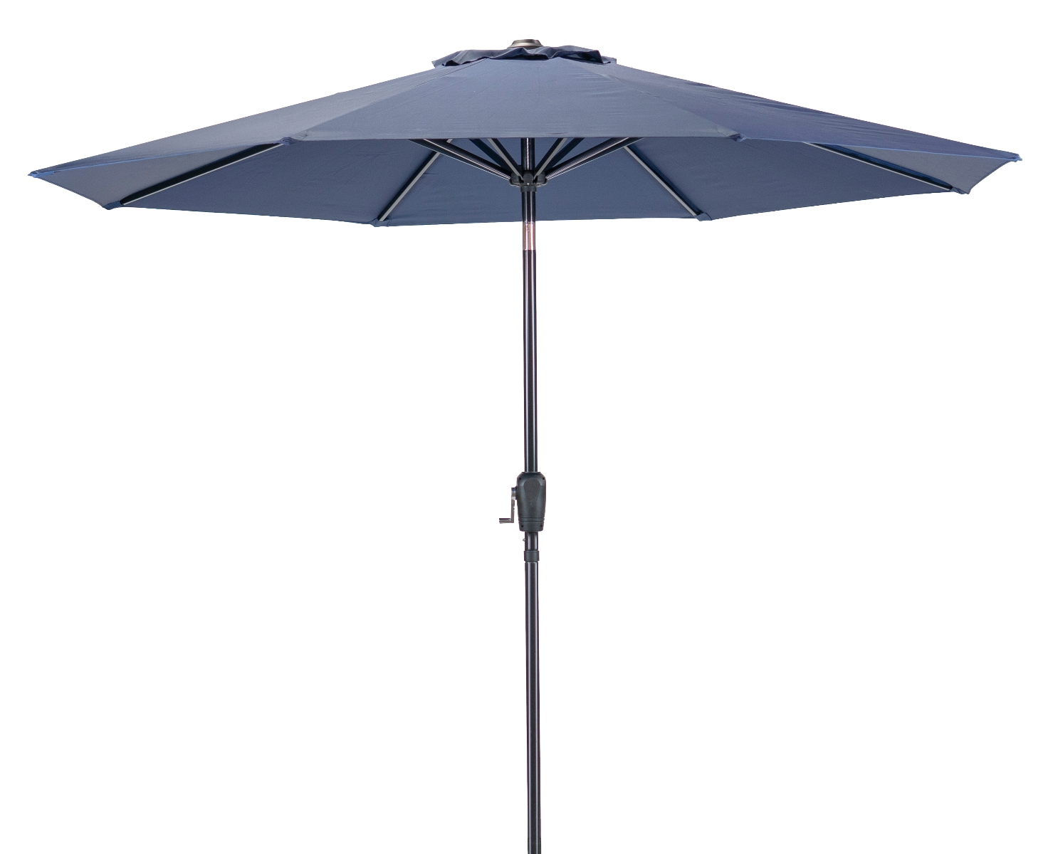 Sunray 9' Blue Market Umbrella with Crank