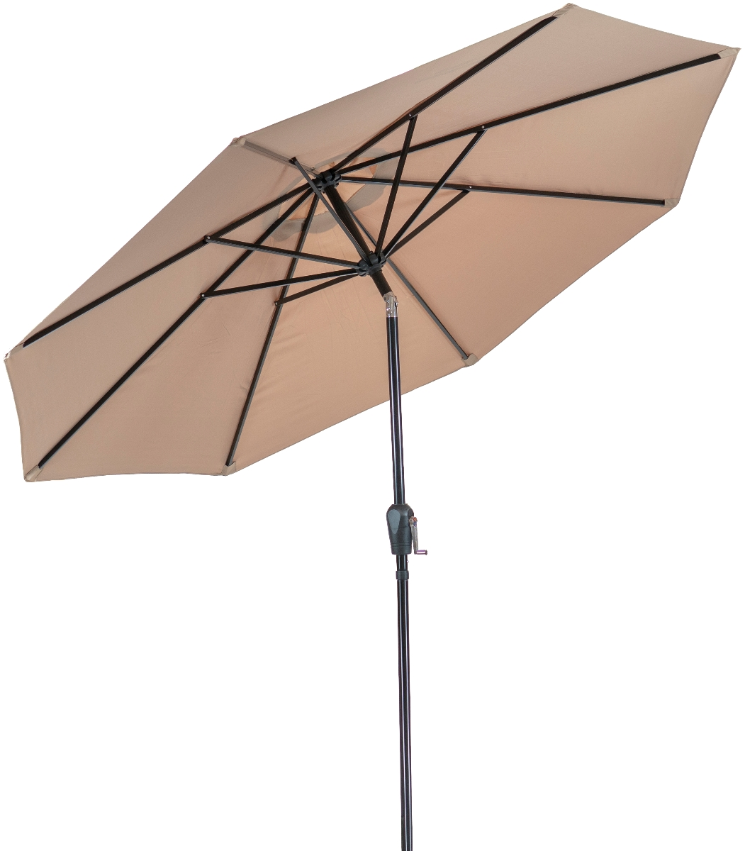 Sunray 9' Tan Market Umbrella with Crank - Image 2