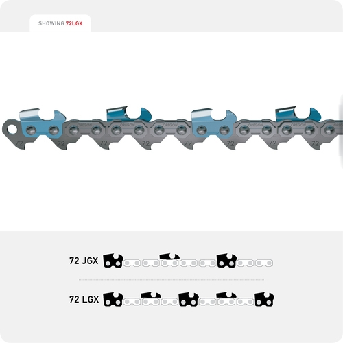 Oregon 72JGX Saw Chain - 3/8 Pitch, .050 Gauge