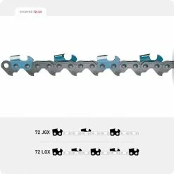 Oregon 72JGX Saw Chain - 3/8 Pitch, .050 Gauge
