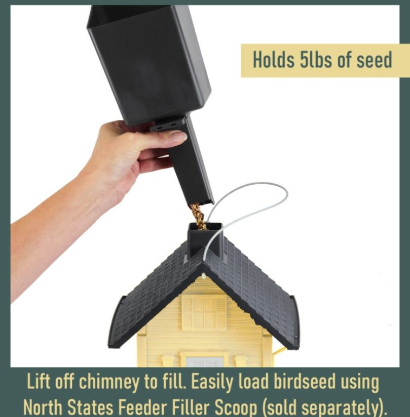 Yellow Cottage Birdfeeder - Image 3