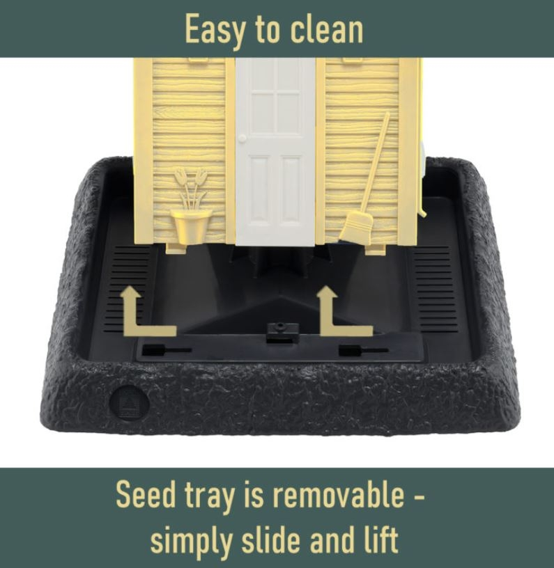 Yellow Cottage Birdfeeder - Image 4