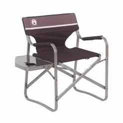 Coleman Aluminum Deck Chair with Table