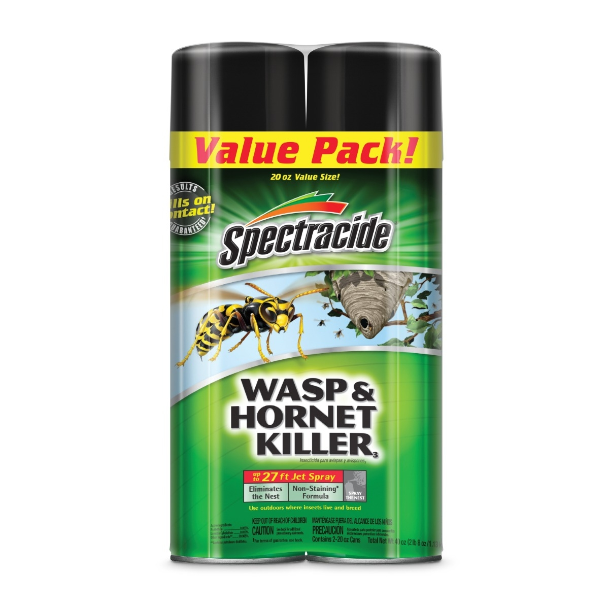Spectracide Wasp & Hornet Insect Killer, 20 oz. (2-Pack)