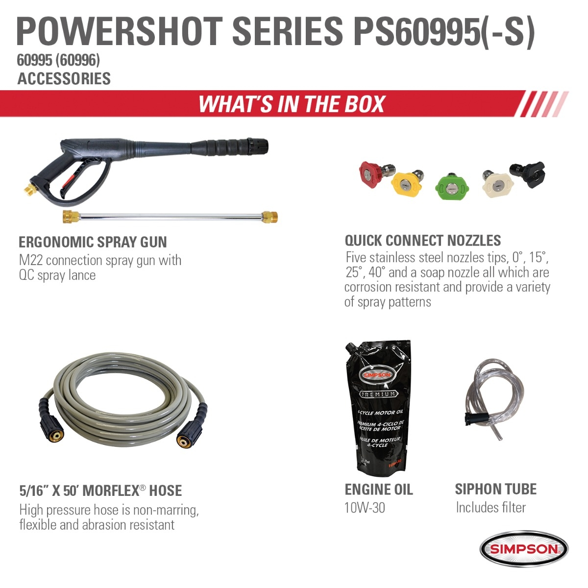 Simpson PowerShot PS60995 Professional Gas Pressure Washer - Image 10