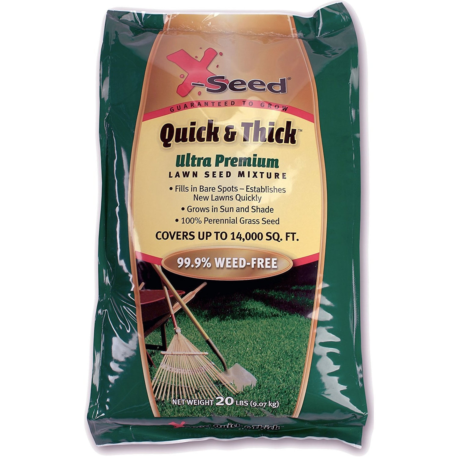 X-Seed 20lb Bag Quick & Thick Ultra Premium Grass Seed