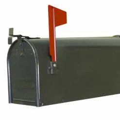 Fulton Standard Post Mailbox - Gun Metal Silver