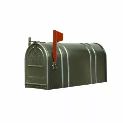 Fulton Large Post Mailbox - Gun Metal Silver