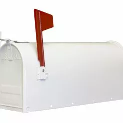 Fulton Standard Post Rural Mailbox - White