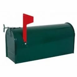 Fulton Standard Post Rural Mailbox - Green