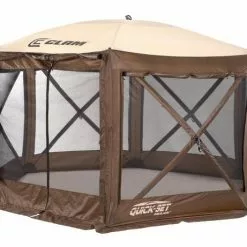 Clam Brown/Tan Quick Set Pavilion Screen Tent