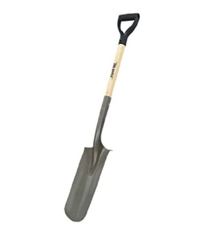 Truper 31178 Tru Built Drain Spade with D-Handle 28-Inch