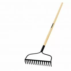 Truper Tru Built 48" Welded Bow Rake w/ Wood Handle