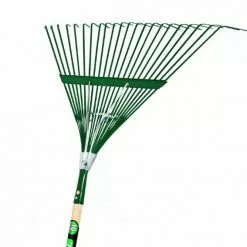 Truper Tru Tough 22" Steel Leaf Rake w/ 48" Handle