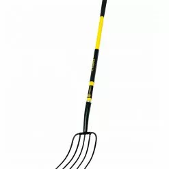 Truper Tru Pro 5 Tine Manure Fork w/ 50" Fiberglass Handle