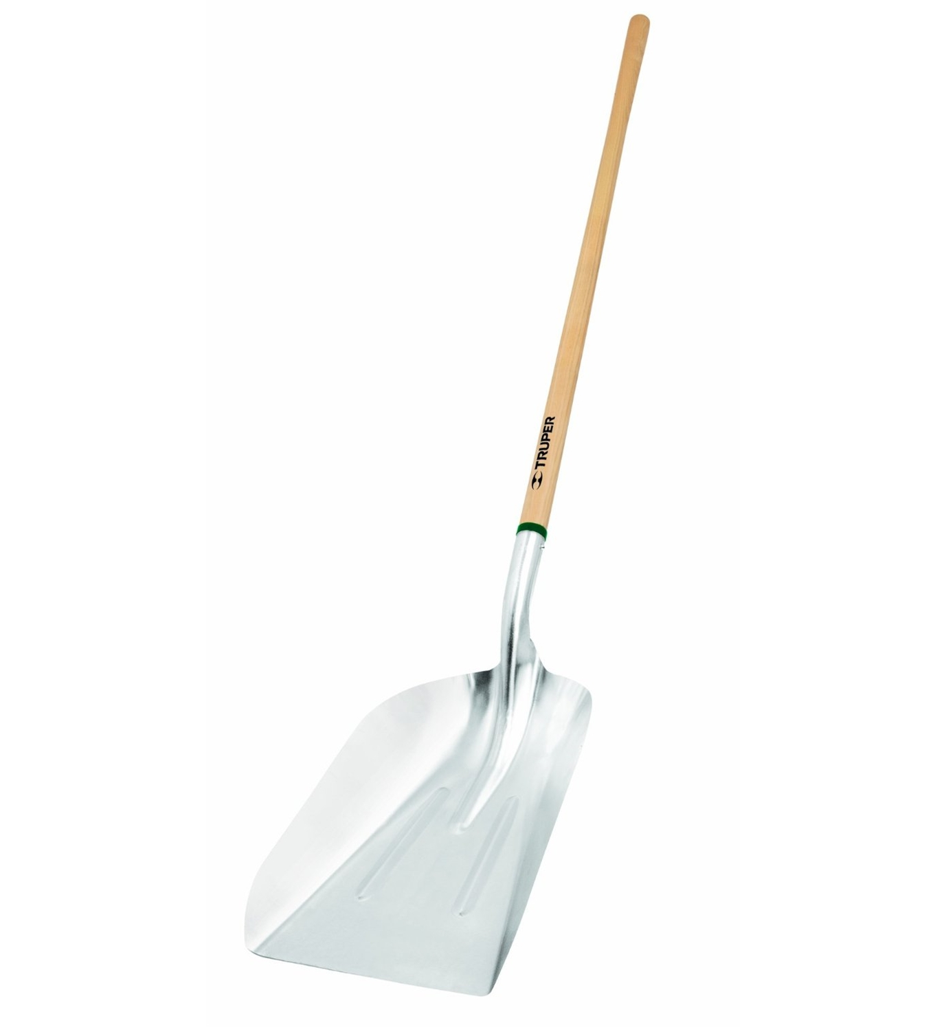 Truper Tru Tough Aluminum Scoop w/ 48" Ash Handle