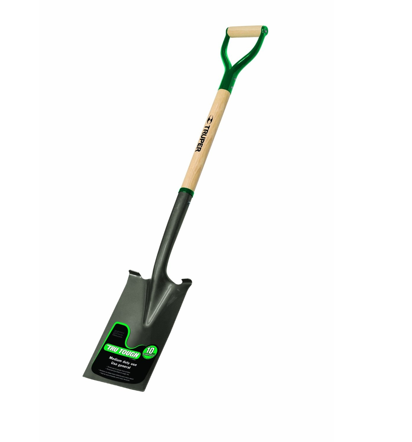 Truper Tru Tough Garden Spade w/ 30" Ash Handle and Steel D-Handle