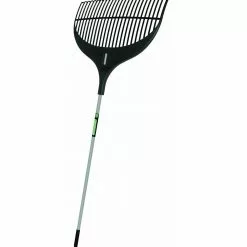 Truper Tru Tough Flexible Plastic Leaf Rake w/ 56" Steel Handle