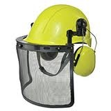 Timber Tuff Loggers Helmet, Full Face w/Ear Protection