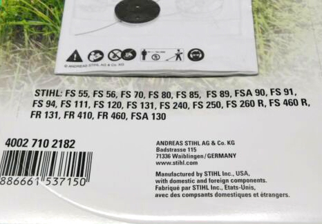 Stihl 4002 710 2182 Durocut 20-2 Line Trimmer Head - Image 2