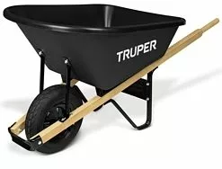 Truper 6 cu. Ft. Poly Wheelbarrow