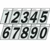 Hillman 1 1/2" Black/Silver Reflective Angle-Cut Number Mailbox Stickers