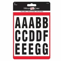 Hillman 2" Vinyl Mailbox Letter Sticker Kit