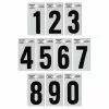 Hillman 2" Black/Silver Reflective Number Mailbox Stickers
