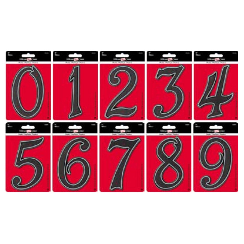 Hillman 5.5" Plastic Reflective House Numbers
