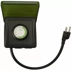 Woods 50012WD Outdoor 24-Hour Heavy Duty Mechanical Plug-In Timer, 2 Grounded Outlets
