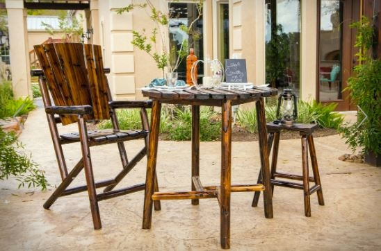 Leigh Country Char-log Bar Arm Chair - Image 2