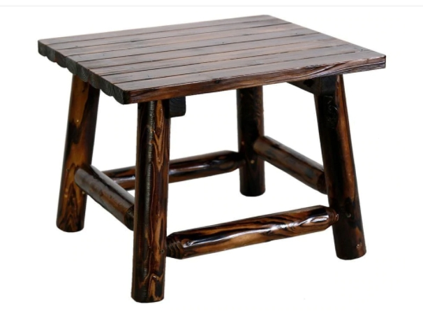 Leigh Country Char-Log End Table