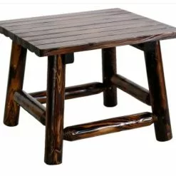 Leigh Country Char-Log End Table
