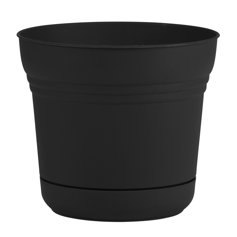 Bloem Saturn Plastic Planter with Saucer - Image 2