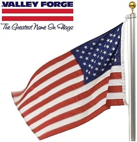 Valley Forge American Flag Kit, 20' Nylon
