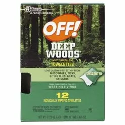 Johnson Wax Deep Woods OFF! Towelettes 12 ct.