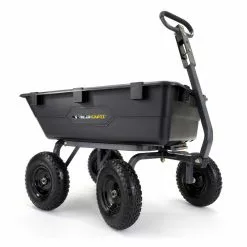 Gorilla Carts 1,200 Pound Capacity Heavy Duty Poly Dump Cart