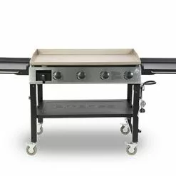 Pit Boss 4 Burner Deluxe Griddle - Flat Top Grill with Foldable Side Shelf