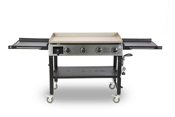 Pit Boss 4 Burner Deluxe Griddle - Flat Top Grill with Foldable Side Shelf