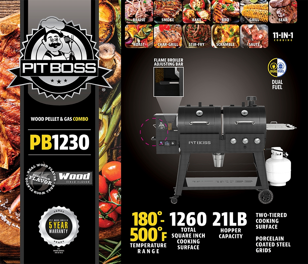 Pit Boss PB1230 Combo Grill - Image 2