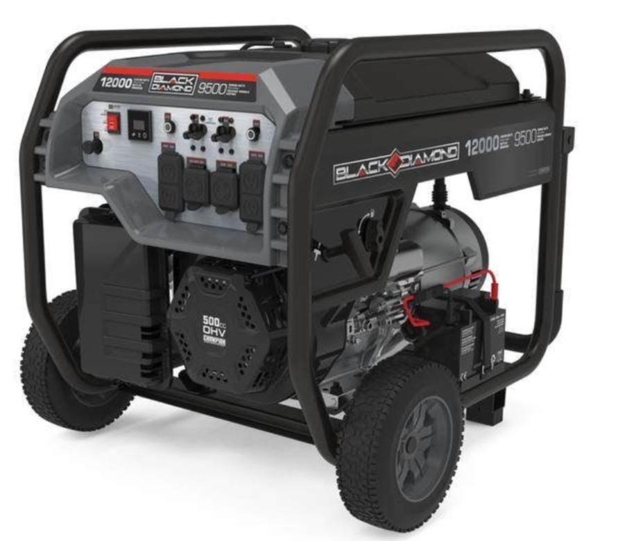 Black Diamond BD100621 9500 Watt Electric Start Generator