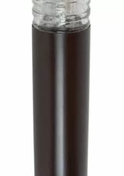 FUSION Solar Bronze Color Changing Ribbed Glass LED Bollard Light