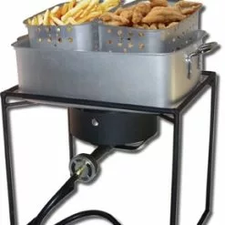 King Kooker 16" Rectangular Outdoor Cooker Package with Rectangular Fry Pan